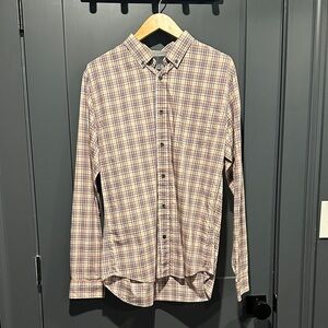 Vince Multicolor Plaid Casual Button-Down Shirt